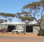 a view of the Beacon Mens Shed from the road