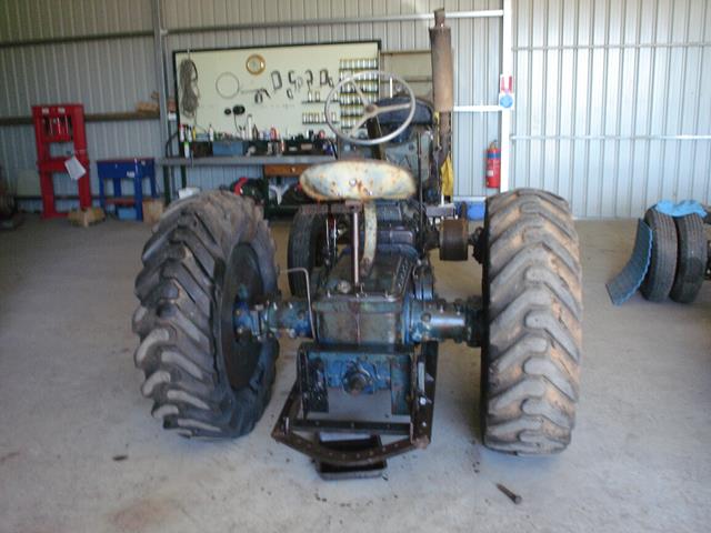 rear view of the restored Fordson Tractor